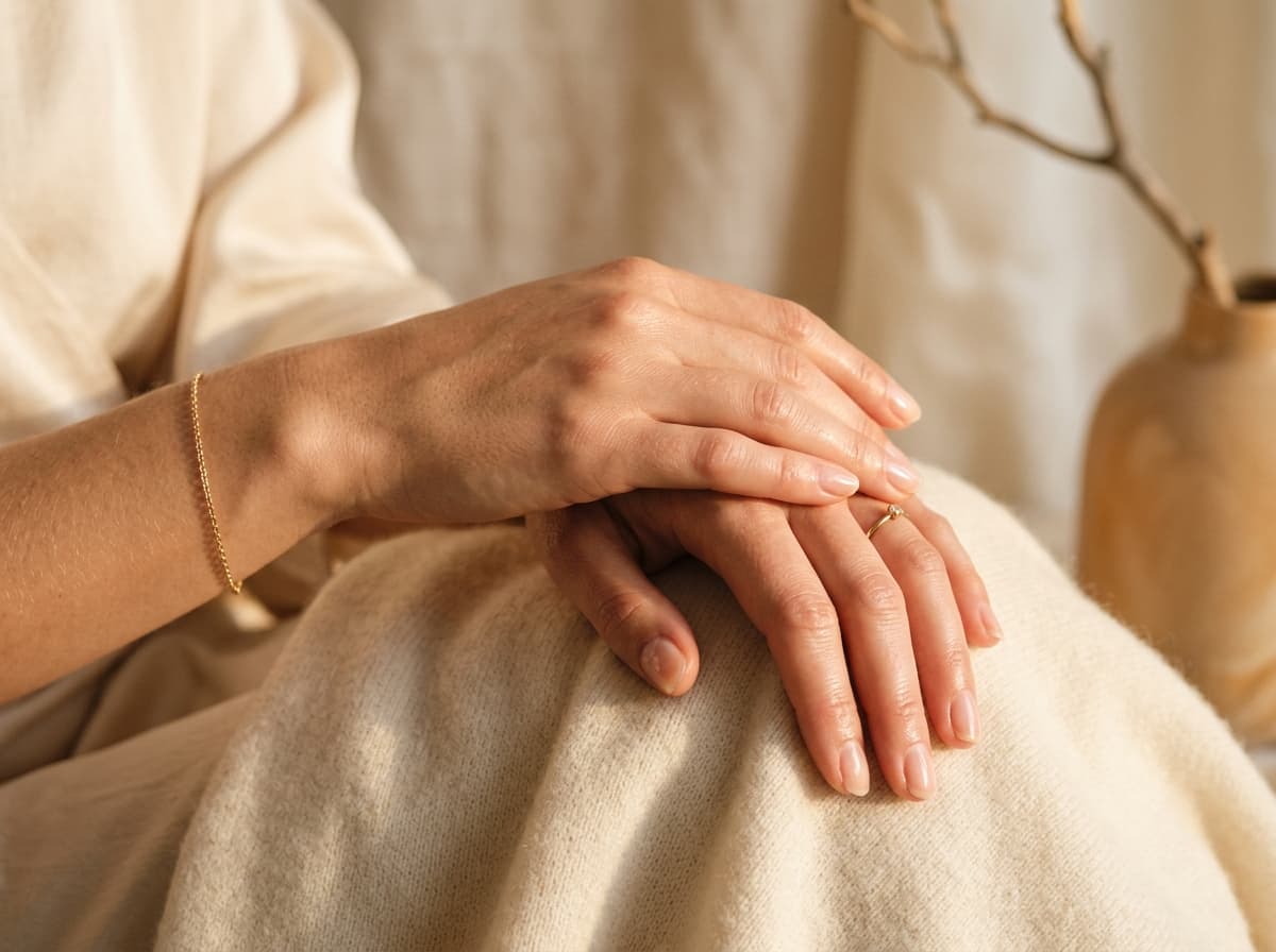 Elegant, moisturized hands resting gently — the KOFIAA difference