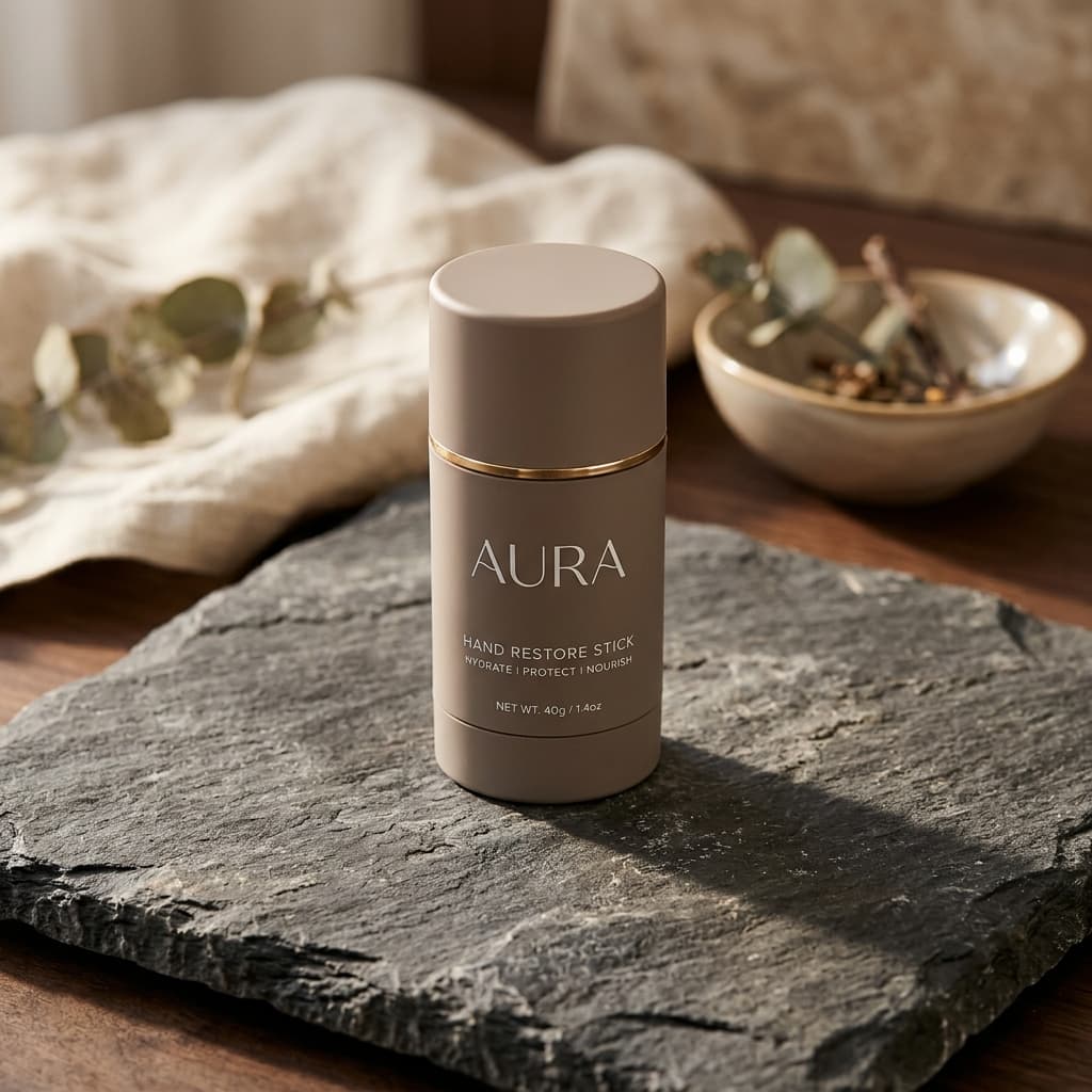 KOFIAA Hand Restore Stick on raw dark slate stone