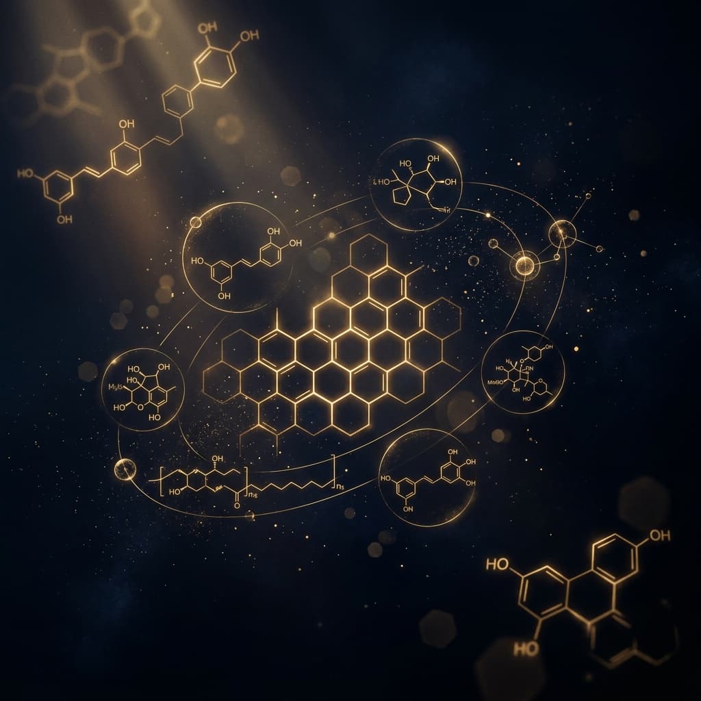 Abstract close-up of luxurious skincare texture